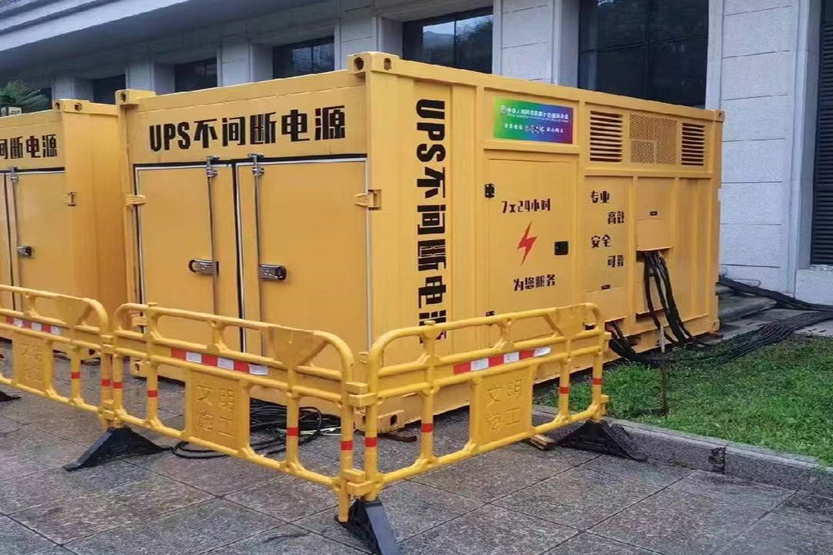 吉县发电机租赁施工现场