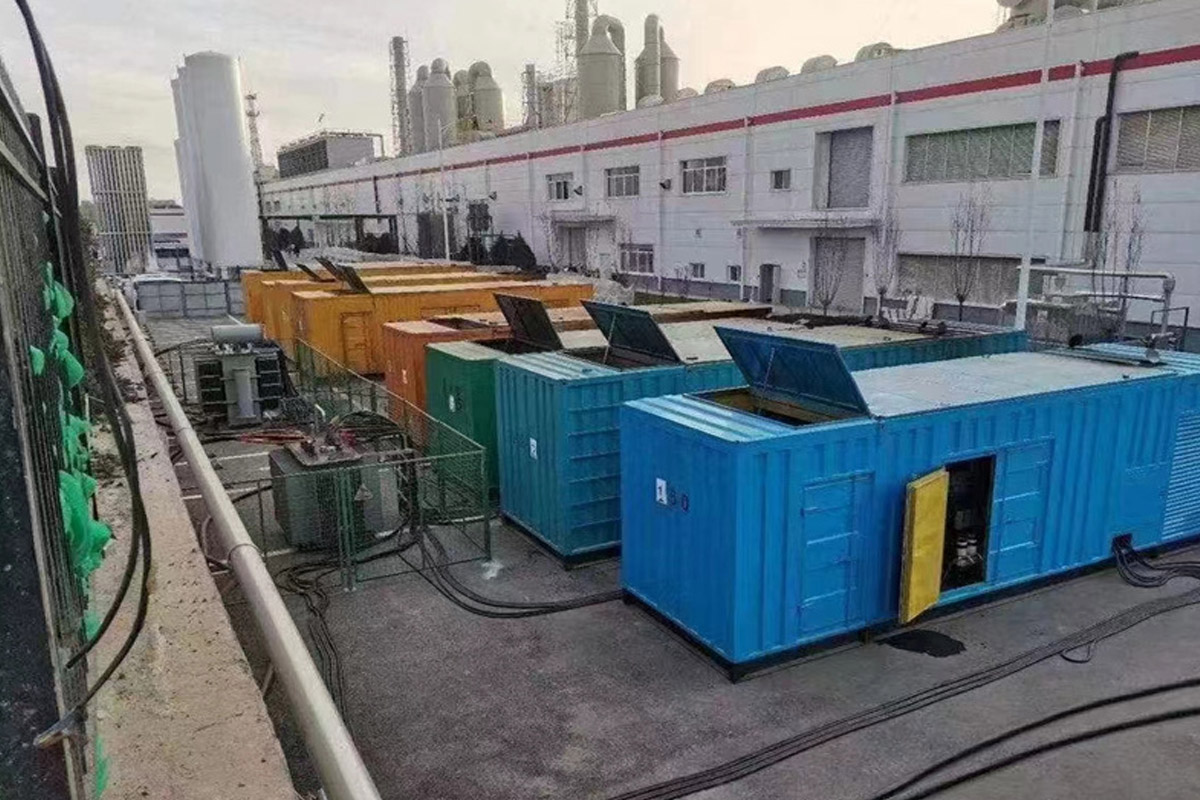 吉县发电机租赁施工现场